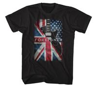 Foreigner - Bandiere & Chitarra - Manica Corta - Adulti - T-Shirt