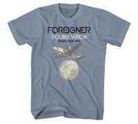 Foreigner - Double Vision - American Classics - Heather Blue Adult Manica Corta
