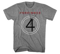Foreigner - Quattro - Classici Americani - T-Shirt Grigia Heather Manica Corta