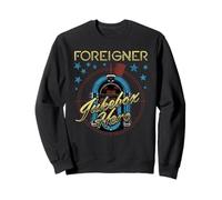 Foreigner Retro Jukebox Hero with Stars Vintage Band Felpa