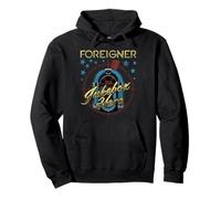 Foreigner Retro Jukebox Hero with Stars Vintage Band Felpa con Cappuccio