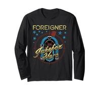 Foreigner Retro Jukebox Hero with Stars Vintage Band Maglia a Manica
