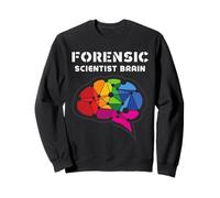 Forensic Scientist Colorful Brain - Funny Science Lover Tee Felpa