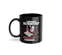 Forensic Scientist Loading IT Forense Tazza da caffè esperti | Dattiloscopia Medico legale Forense Tazza Nero (04099W)