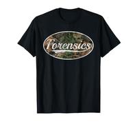 Forensics Camouflage Throwback Style Graphic Maglietta