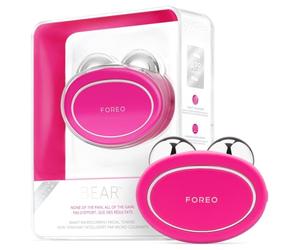 Foreo Bear, Massaggiatore Viso Antirughe Smart con Microcorrente, per Rughe Della Fronte e Doppio Mento, Ginnastica Facciale, Lifting Viso Non invasivo, Anti-età, Sicuro e indolore, Fuchsia