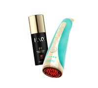 FOREO FAQ 102 Set - Dispositivo EMS, RF E LED + Primer Conduttivo P1 | Dispositivo Viso RF, EMS, Massaggiatore LED, Luce Rossa, Primer Conduttivo, Miele Di Manuka, Con App, Tonificante
