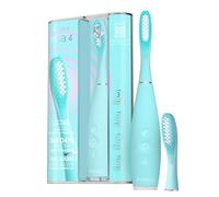 FOREO issa 4 Spazzolino elettrico sonico 4-in-1 ricaricabile con testina extra per 12 mesi, setole morbide, testine sostituibili, pulizia denti, sbiancante denti, pulizia ultra-igienica