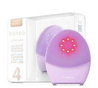 FOREO LUNA 4 plus, spazzola per pulizia viso, NIR + LED rosso, Detersione profonda anti punti neri e massaggio viso, Massaggiatore viso antirughe con microcorrente, Pelle Sensibile