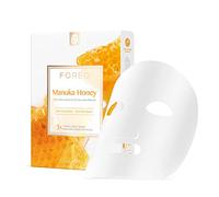 FOREO Manuka Honey, maschera in tessuto per pelle stanca e spenta, confezione da 3, anti-età, nutriente, lenitiva, miele di manuka e allantoina, naturale e cruelty free, per dispositivi UFO