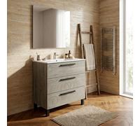 Kit mobile bagno athena 3 cassetti 80 rovere alaska