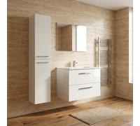 Forés Kit mobile bagno Aruba 2 cassetti 80 cm sospeso Bianco