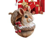 Forest Animal Acorn Ornaments - 2D Flat Decorative Acorn Holiday Decoration