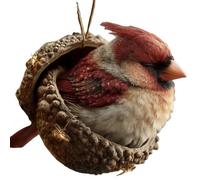 Forest Animal Acorn Ornaments - Cozy Forest Christmas Ornaments for Nature Lovers (Cardinal)