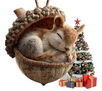 Forest Animal Acorn Ornaments - resin | Tree Ornaмents | Animāl Christmas Orñamentsfor Indoor, Outdoor, Living, Room, Wall, Door, Mantel, Fireplace, Farmhouse, Garden,Yard, Porch