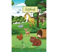 Forest Animal Notebook with Beautiful Nature View: 6x9 in / 120 pages / Glossy Cover / for Boys and Girls