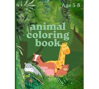 Forest Animals Coloring Book for Kids Ages 3-8: Bold & Easy Woodland Coloring Pages | Single-Sided Big Simple Designs