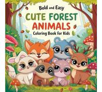 Forest Animals colouring book for children 45 pages