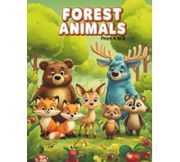 Forest Animals from A to Z: A Cute Alphabet Coloring Book for Kids Ages 3-8