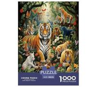 Forest Animals Puzzle Impossible 1000Pcs Decorazione Per La Casa. Giochi Rilassamento E Intelligence Per Adulti E Ragazzi Da 14 Anni 38x26cm/1000pcs