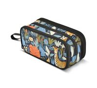 Forest Animals1, astuccio portapenne di grande capacità, per ragazzi e ragazze, astuccio a 3 scomparti, per studenti, cancelleria, organizer per pennarelli, per scuola, ufficio, lavoro, Animali della