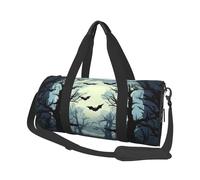 Forest - Borsone da viaggio con luna piena, per Halloween, pipistrello, palestra, per uomini e donne, borsone sportivo, bagaglio a mano per viaggi di fine settimana, lavoro, campeggio