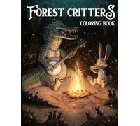 Forest Critters Coloring Book: Nature Scenes Coloring Pages featuring Peaceful Animal Designs for Adults Anxiety Relieving and Relaxation