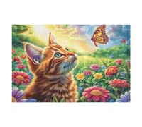 Forest Deer Puzzle 1000 Pezzi Rompicapo Per Serate Solitarie Kitten Butterfly Bloom Attività Rilassante Per Momenti Di Pace Antistress Naturale Regalo Per Tutti 1000 PCS