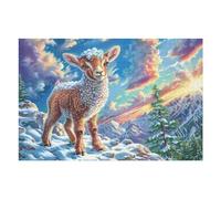 Forest Deer Rompicapo 1000 Pezzi Impossibile Cartone Di Alta Qualità Senza Polvere Per Sfida Tra Amici Per Serate A Tema Edizione Limitata 1000 PCS