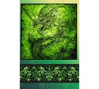 Forest Dragon's Sanctuary: Lined Journal & Notebook: 120 Pages Ruled - For Nature Lovers, Dreamers & Writers. Features Majestic Fantasy Green Dragon Cover Art.