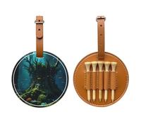 Forest Dream Core - Borsa portaoggetti per tee da golf con stampa, per soli uomini, in poliuretano resistente, facile da trasportare, migliora l'esperienza di golf