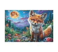 Forest Foot Red Fox Puzzle 1000 Pezzi Giochi Da Tavolo Intelligenti Familiare Pine Stream Grass Per Amici E Parenti Rilassamento Pressione Ridotta Idea Regalo Natale 2025 1000 PCS