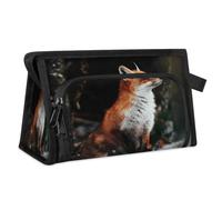 Forest Fox Borsa da toilette da viaggio per donne, uomini, ragazze, ragazzi, volpe, animali, multifunzionale, borsa per il trucco, per lavare articoli da toeletta cosmetici, borsa da doccia, Colore,