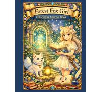 Forest Fox Girl Coloring & Journal Book