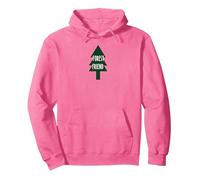 Forest Friend, Albero di Pino Ecologico per Amanti della Natura Felpa con Cappuccio, Unisex per Adulti, Rosa Acceso, L