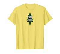 Forest Friend, Albero di Pino Ecologico per Amanti della Natura Maglietta, Uomo, Limone, L