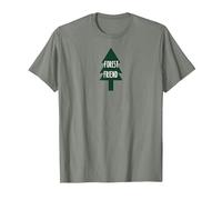 Forest Friend, Albero di Pino Ecologico per Amanti della Natura Maglietta, Uomo, Verde Militare mélange, L