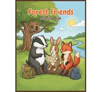 Forest Friends Coloring Book: A Cute Camping and Adventure Activity Book for Kids