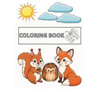 Forest Friends Coloring Book: My First Forest Animals: A Coloring Book for Ages 4-8