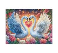 Forest Glow Phoenix Rompicapo 500 Pezzi Puglia Per Adulti Swan Heart Bloom Cartone Spesso Resistente Per Tempo Libero E Passatempo Da Passatempo Con Poster Incluso Top Vendita 500 PCS