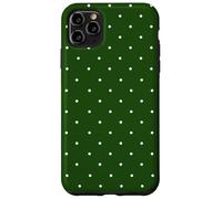 Forest Green Polka Dots Aesthetic Polkadots Minimalist Women Custodia per iPhone 11 Pro Max
