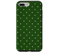 Forest Green Polka Dots Aesthetic Polkadots Minimalist Women Custodia per iPhone 7 Plus/8 Plus