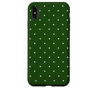 Forest Green Polka Dots Aesthetic Polkadots Minimalist Women Custodia per iPhone XS Max