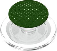 Forest Green Polka Dots Aesthetic Polkadots Minimalist Women PopSockets PopGrip per MagSafe