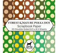 Forest & Nature Polka Dot Scrapbook Paper: Double-Sided Craft Paper for Scrapbooking, Junk Journals, Card Making, Origami, DIY Projects and Mixed Media