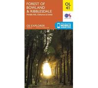 Forest of Bowland & Ribblesdale, Pendle Hill, Clitheroe & Settle (Map)