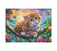 Forest Shadow Tabby Cat Rompicapo 500 Pezzi Colosseo Di Roma Per Adulti Woods Leaf Meadow Cartone Rigido Anti Riflesso Per Collezione E Regalo Da Passatempo Qualità Museale 500 PCS