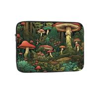 Forest Tree - Custodia per computer portatile da 25,4 cm, motivo: fungo fatato, per donne e uomini, impermeabile, borsa da trasporto per computer aziendale antiurto