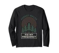Forest Walk Overthinker Mental Reset Idea Regalo Maglia a Manica