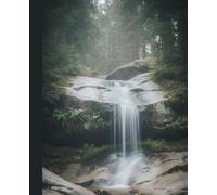 Forest Waterfall Composition Notebook: Nature Sunlight Journal for School, Writing & Notes